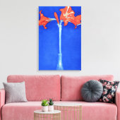 Piet Mondrian - Amaryllis Blume Malerei Leinwanddruck (Insitu (Wohnzimmer))
