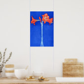 Piet Mondrian - Amaryllis Blume Malerei Poster (Küche)