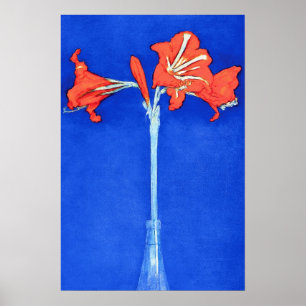 Piet Mondrian - Amaryllis Blume Malerei Poster