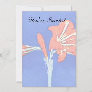 Piet Mondrian - Amaryllis Feine Blumenmalerei Einladung