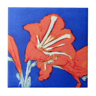 Piet Mondrian - Amaryllis Feine Blumenmalerei Fliese