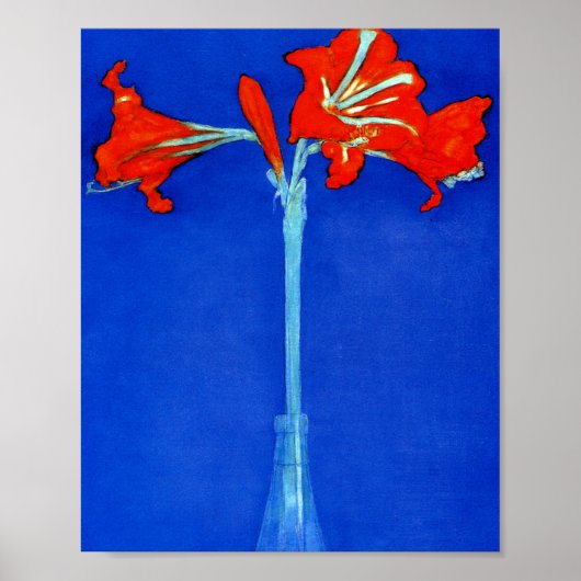 Piet Mondrian Amaryllis Poster (Vorne)