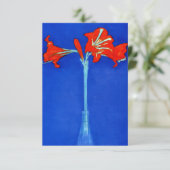 Piet Mondrian Amaryllis Save The Date (Stehend Vorderseite)