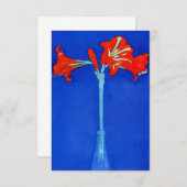 Piet Mondrian Amaryllis Save The Date (Vorne/Hinten)