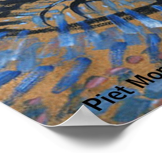 Piet Mondrian Apple Tree Pointillist Version Poster (Ecke)