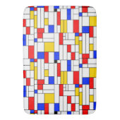 Piet Mondrian Art Abstrakt Art Badematte (Vorderseite Vertikal)