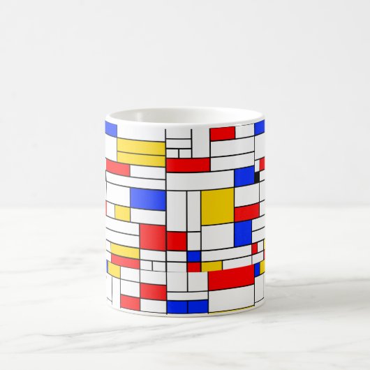 Piet Mondrian Art Abstrakt Art Kaffeetasse (Mittel)