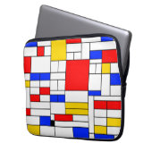Piet Mondrian Art Abstrakt Art Laptopschutzhülle (Vorderseite Links)