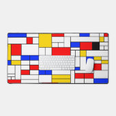 Piet Mondrian Art Abstrakt Art Schreibtischunterlage (Tastatur & Maus)