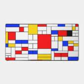 Piet Mondrian Art Abstrakt Art Schreibtischunterlage (Vorderseite)