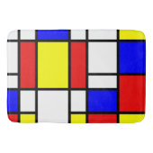 Piet Mondrian Art Style Modern Bright Colorado Badematte (Vorderseite)