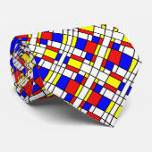 Piet Mondrian Art Style Modern Bright Colors Neck Krawatte (Gerollt)