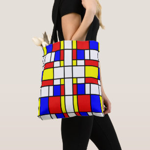Piet Mondrian Art Style Moderne Farben Tasche