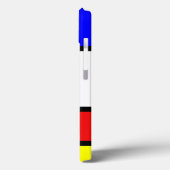 Piet Mondrian Art Style Moderne, helle Farben Case-Mate iPhone Hülle (Rückseite / Links)