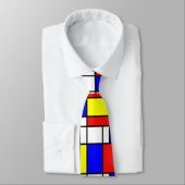 Piet Mondrian Art Style Moderne, helle Farben Krawatte (Gebunden)