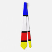Piet Mondrian Art Style Moderne, helle Farben Krawatte (Vorderseite)