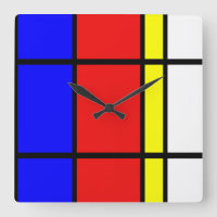 Piet Mondrian Art Style Moderne, helle Farben