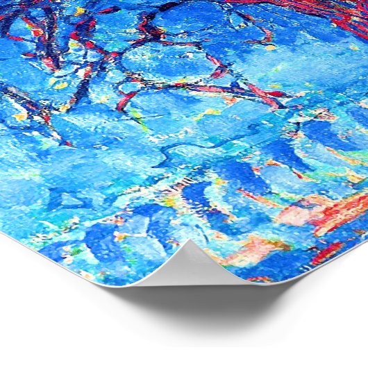 Piet Mondrian - Avond (Abend) Der Rote Baum Poster (Ecke)