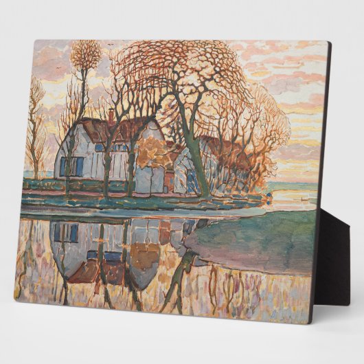 Piet Mondrian - Bauernhof bei Duivendrecht Reprint Fotoplatte (Seite)