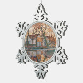 Piet Mondrian - Bauernhof in der Nähe von Duivendr Schneeflocken Zinn-Ornament (Rechts)