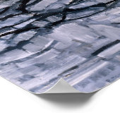 Piet Mondrian Berühmtes Gemälde des Grauen Baumes Poster (Ecke)