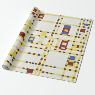 Piet Mondrian Broadway Boogie Woogie Abstrakte Kun Geschenkpapier