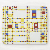 Piet Mondrian Broadway Boogie Woogie Abstrakte Kun Mousepad (Vorne)