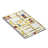 Piet Mondrian Broadway Boogie Woogie Abstrakte Kun Notizblock (Rechte Seite)