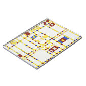 Piet Mondrian Broadway Boogie Woogie Abstrakte Kun Notizblock (Linke Seite)