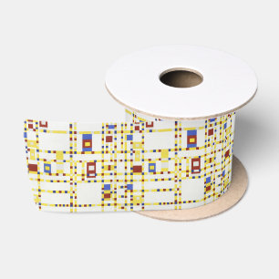 Piet Mondrian Broadway Boogie Woogie Abstrakte Kun Satinband