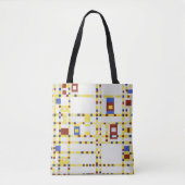Piet Mondrian Broadway Boogie Woogie Abstrakte Kun Tasche (Vorderseite)