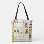 Piet Mondrian Broadway Boogie Woogie Abstrakte Kun Tasche (Rückseite)