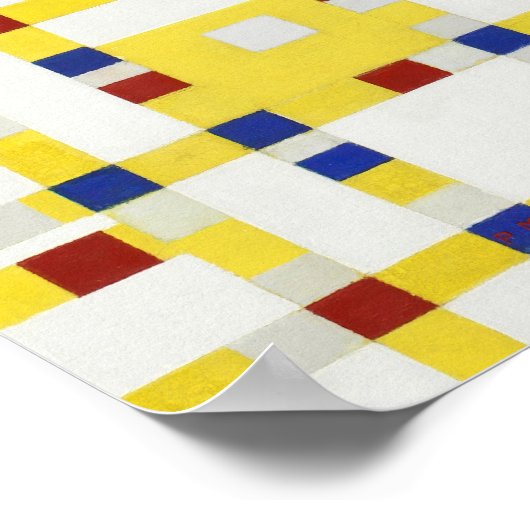 Piet Mondrian Broadway Boogie Woogie Famous Paint Poster (Ecke)