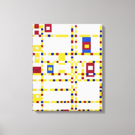 Piet Mondrian Broadway Boogie Woogie Leinwanddruck (Vorderseite)