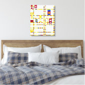 Piet Mondrian Broadway Boogie Woogie Leinwanddruck (Insitu (Schlafzimmer))