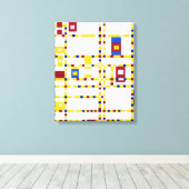 Piet Mondrian Broadway Boogie Woogie Leinwanddruck (Insitu (Holzboden))