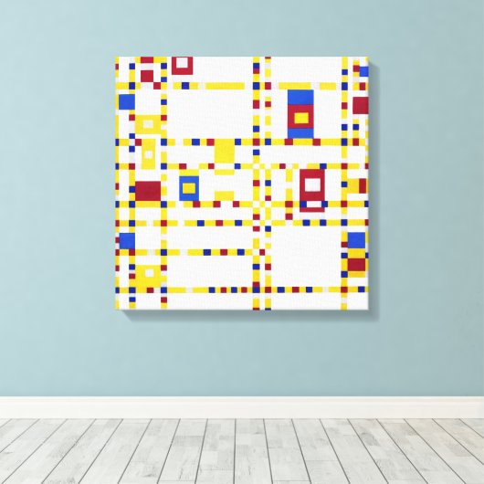 Piet Mondrian Broadway Boogie Woogie Leinwanddruck (Insitu (Holzboden))
