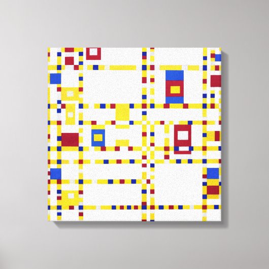 Piet Mondrian Broadway Boogie Woogie Leinwanddruck (Vorderseite)