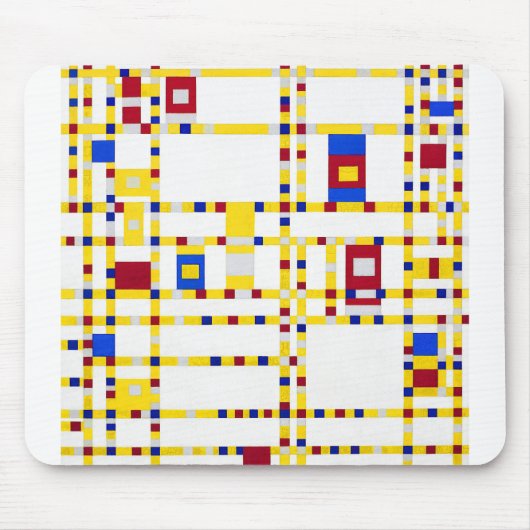 Piet Mondrian Broadway Boogie Woogie Mousepad (Vorne)