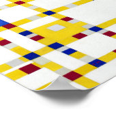 Piet Mondrian Broadway Boogie Woogie Poster (Ecke)