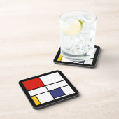Piet Mondrian, Composition C Getränkeuntersetzer (Rechte Seite)