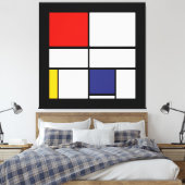 Piet Mondrian, Composition C Leinwanddruck (Insitu (Schlafzimmer))