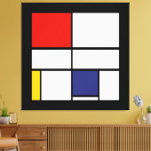 Piet Mondrian, Composition C Leinwanddruck (Insitu (Wohnzimmer))