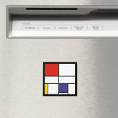 Piet Mondrian, Composition C Magnet (In Situ (Geschirrspüler))