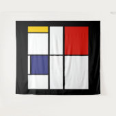 Piet Mondrian, Composition C Wandteppich (Vorderseite (Horizontal))