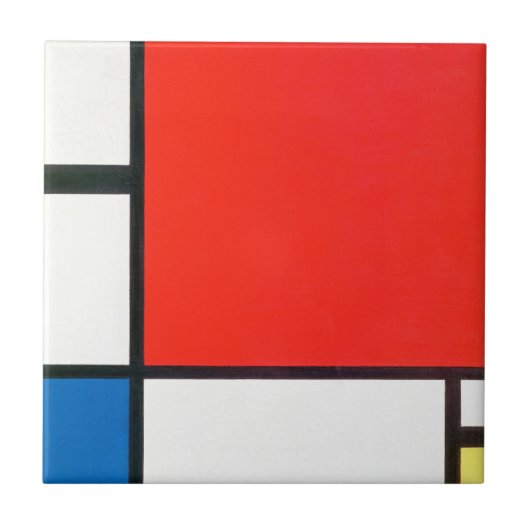Piet Mondrian Composition With Red Fliese (Vorderseite)