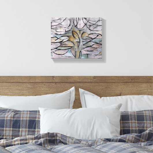 PIET MONDRIAN FLOWERING APPLE BAUM, Abstrakter Dru Leinwanddruck (Insitu (Schlafzimmer))