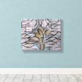 PIET MONDRIAN FLOWERING APPLE BAUM, Abstrakter Dru Leinwanddruck (Insitu (Holzboden))