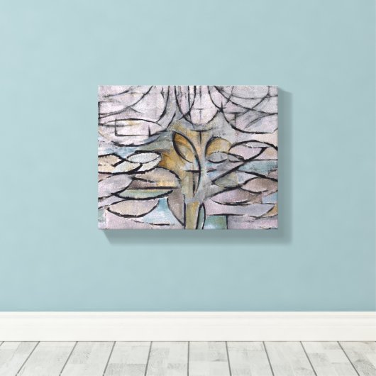 PIET MONDRIAN FLOWERING APPLE BAUM, Abstrakter Dru Leinwanddruck (Insitu (Holzboden))