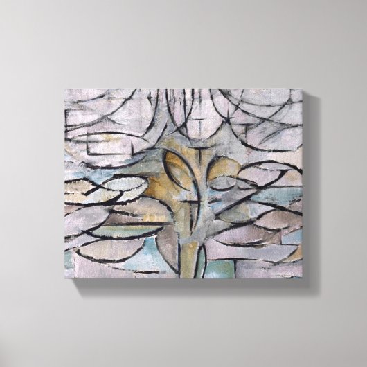 PIET MONDRIAN FLOWERING APPLE BAUM, Abstrakter Dru Leinwanddruck (Vorderseite)